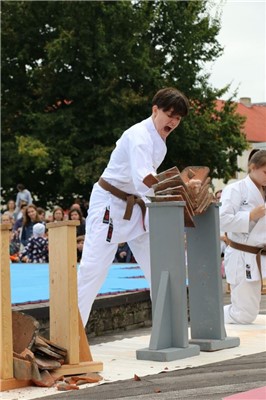 Ukázka karate v Lovosicích 