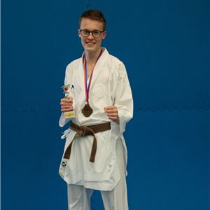 Jan Bednář Mistr ČR kumite junior 61kg