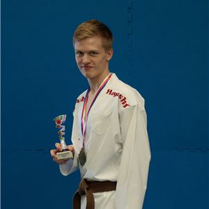 Michal Polák Vícemistr ČR kumite junior  -61kg